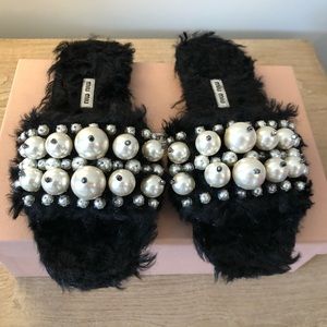 Mui Mui slides / slippers